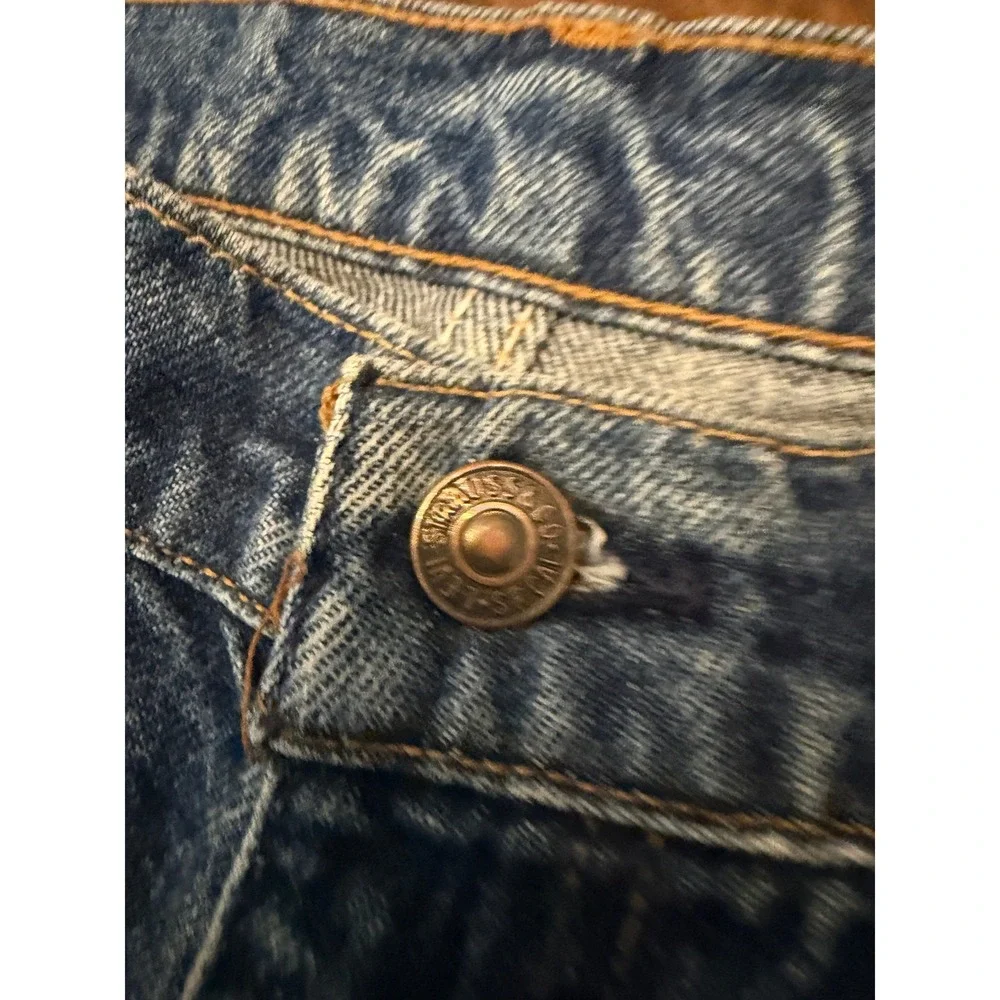 Vintage Levis Orange Tab Jeans Mens 33x30 Medium‎ Wash Blue Straight Leg Denim
